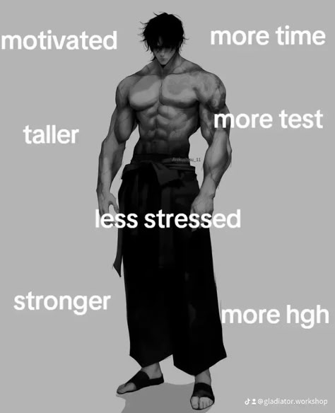 Strength Training For Men, Grow Taller Exercises, One Punch Man Workout, Workouts Routines, Aesthetics Bodybuilding, Motivational Memes, Grow Taller, Victory Pose, Full Body Workout Routine