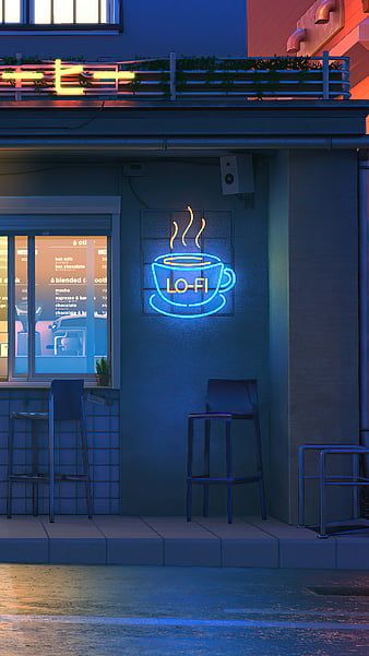 Lofi, loficafe, neon, korean, HD phone wallpaper Lo Fi Aesthetic Wallpaper, Lofi Chill Wallpaper, Lo Fi Art, Lo-fi Wallpaper, Aesthetic Chill, Chill Wallpaper, Japanese Wallpaper Iphone, Mobile Wallpaper Android, Iphone Wallpaper Kawaii