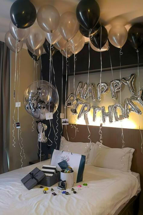 Birthday Room Decoration Ideas For A Surprise Party
#birthdaydecorations #decorationsforhim #surprise #decoration ideas #kids #balloons #pink #surpriseforher #simpledecorations #formen #surprisegirl #decorationsred #happybirthday #bed 21st Birthday Room Surprise, Bed Gifts Surprise, Ballons On Bed For Birthday, Surprise Bedroom Birthday, Boyfriends Birthday Ideas Surprise, 30th Birthday Room Decorations, Birthday Suprise Bf, Mans Birthday Ideas, Bed Birthday Decorations