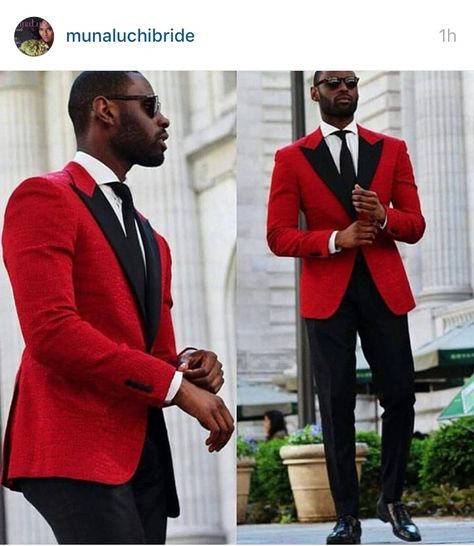 Nice change for a man on the wedding day Red Prom Suit, Red Tux, Red Suits, 2019 Aesthetic, Grooms Attire, Men Suits Wedding, Red Tuxedo, Prom Blazers, Dapper Grooms