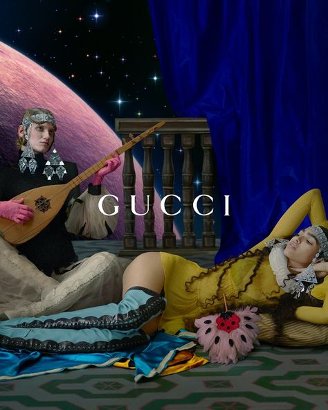 Gucci Cosmogonie Cruise 2023 Campaign Photos Gucci Campaign 2022, Christmas Campaigns By Brands, Gucci Campaign Fashion Editorials, Fashion Campaign 2023, Gucci Adds, Gucci Ad Campaign, Gucci Ads, Fashion Advertising Campaign, Gucci Photoshoot