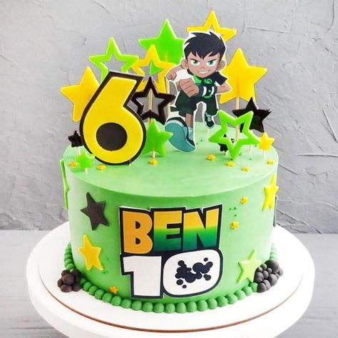 Ben10 Cake Design, Ben 10 Cakes For Boys, Ben Ten Cake, Ben 10 Birthday Cake, Toddler Cake, Ben 10 Cake, Ben 10 Birthday Party, Ben 10 Party, Barbie Doll Birthday Cake