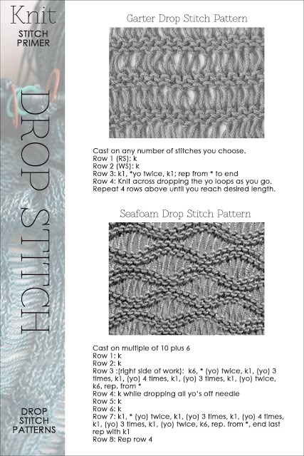 drop stitch knitting Needlecraft Patterns, Drop Stitch, Creative Knitting, Crochet Motifs, Knit Stitch Patterns, Crochet Stitch, Diy Knitting, Knit Stitch, Knitting Tutorial