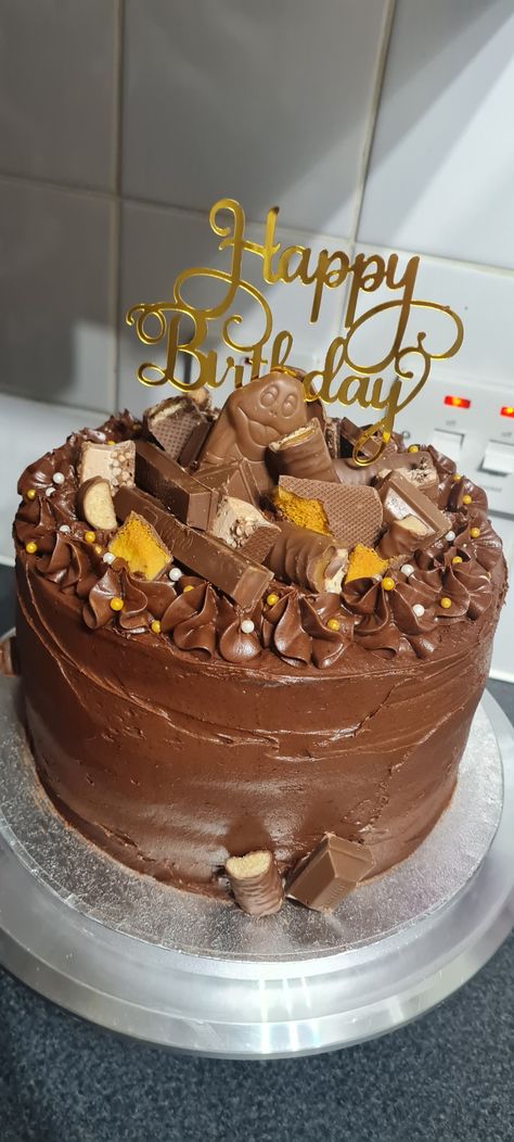 Fudge Birthday Cake, Double Decker Cake, Fudge Cake Decoration, Chocolate Fudge Cake Decoration, Fudge Round Cake, Chocolate Fudge Birthday Cake Decoration, Birthday Cake Fudge, Chocolate Toppers, 17 Birthday Cake