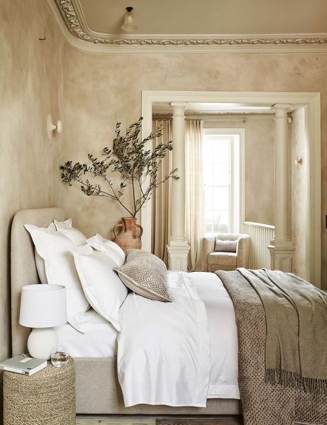 Why 'quiet luxury' is the latest interior trend for 2023 | Contemporary Luxury Bathroom, Collected Interiors, Beige Bedroom, Bedroom Master, Luxury Bedroom Master, Bedroom Color Schemes, Luxury Bedroom, White Company, Quiet Luxury