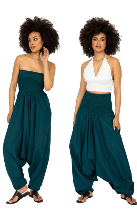 How To Wear Harem Pants, Harem Pants Diy, Haram Pants, Harem Pants Outfit, Harem Pants Pattern, Convertible Clothing, Harem Pants Jumpsuit, Trousers Pattern, Harem Jumpsuits