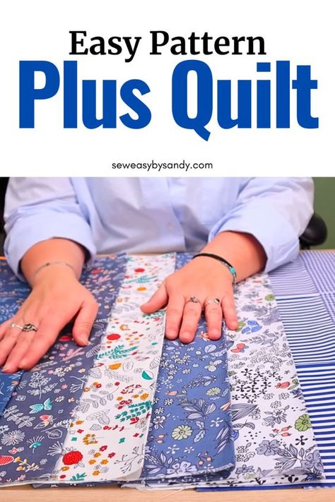 This is one of the easiest quilt pattern a beginner can make. I'm making the Plus Sign quilt with 8 fat quarters from Mrs. Quilty fabrics. Free pattern with tutorial. Patchwork Patterns Free, Queen Size Quilt Pattern Free, King Size Quilt Patterns Free, Simple Quilt Patterns Free, Fat Quarter Quilt Pattern Free, Quilt In A Day Patterns Free, No Sew Quilt, Easy Quilts For Beginners, Free Fat Quarter Quilt Patterns