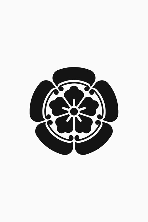 Flower Crest Tattoo, Samurai Clan Symbol, Japanese Kamon Crests, Japanese Crest Design, Japanese Clan Symbols, Made In Japan Logo, Japanese Symbol Tattoo, Samurai Symbol, Japanese Logo Design