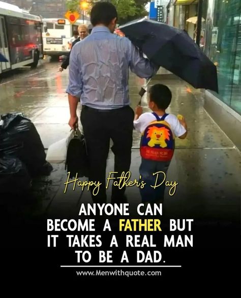 Happy Father's Day! 🎉 Anyone can become a father, but it takes a real man to be a dad. ❤️ - Caption This! ✔️ - Follow us @menwithquote 🌟 If you have goals in your life. - We love to keeps you always motivated towards your goal, your dreams! 🌎 - So Turn the blue button into white right now! - Follow us @menwithquote 🌟 Follow us @menwithquote 🌟 - 📸 Credits to owner Turn 🔛 on Post notification 🔔 - - - - ⠀⠀⠀⠀ #successlogans #menwithquote . Tag begins :) #FathersDay #DadLife #RealMan #Fatherhood... Father Daughter Dance Party, Daughter And Father Tattoo, Father Baby Photography, Father Daughter Photography, Father Son Quotes, A Real Man, Father Daughter Quotes, Work Quotes Inspirational, Becoming A Father