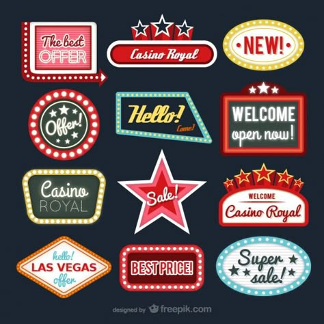 Logo Foto, Casino Logo, Vegas Party, Logo Psd, Retro Sign, Casino Chips, Casino Night, Casino Theme, Casino Party