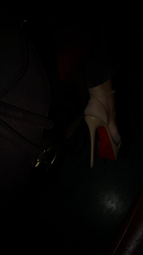 red bottoms, dior, dinner date, style, heels, dark aesthetic, city life, designer Red Bottom Heels Aesthetic, Red Bottoms Aesthetic, Red Bottom Boots, Wine Heels, Date Style, Easter Sunday School, Red Bottom Heels, Heels Aesthetic, Aesthetic City