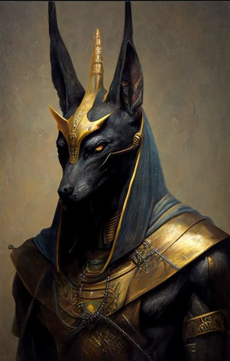 Anubis Art, Egyptian Goddess Art, Greek Name, Egyptian Anubis, Starověký Egypt, Ancient Egyptian Deities, Egypt Concept Art, Anime Egyptian, Egyptian Deity