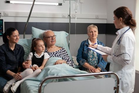 Elderly sick old patient resting in bed ... | Premium Photo #Freepik #photo #family #woman #medical #doctor Lifestyle Photography Food, Us Army General, Family Hug, Army General, Family Doctor, Hospital Photography, Hot Army Men, Communication Board, Lifestyle Goals