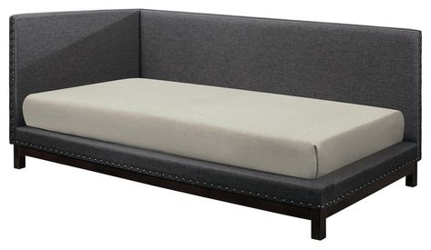 Evan Daybed - Transitional - Daybeds - by Lexicon Home Corner Daybed, Grey Daybed, Twin Daybed, Upholstered Daybed, Rowe Furniture, Toddler Beds, Daybed With Trundle, Beds And Headboards, Types Of Beds