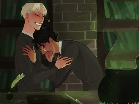 Draco x Harry Oneshots - PICTURES! (*) //possibly// - Page 3 - Wattpad Draco Malfoy And Harry Potter, Malfoy And Harry, Draco And Harry, Harry Potter Draco, Art Harry Potter, Drarry Fanart, Harry Draco, Gay Harry Potter, Harry Potter Puns