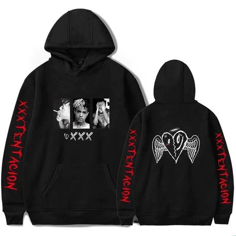 Xxxtentacion Hoodie, Lorna Shore, Heart Hoodie, Hoodie Outfit, Hooded Sweater, Casual Pullover, Hoodie Dress, Hoodie Print, Hoodie Sweatshirt