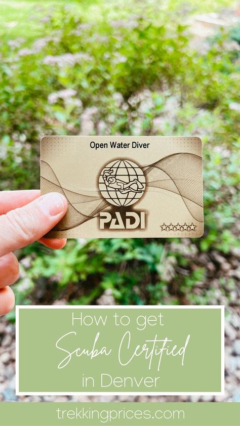 A step by step guide on how to get PADI scuba certified in Denver, Colorado Padi Certification, Open Water, Step By Step Guide, Denver Colorado, Scuba Diving, Diver, Step Guide, Trekking, Denver