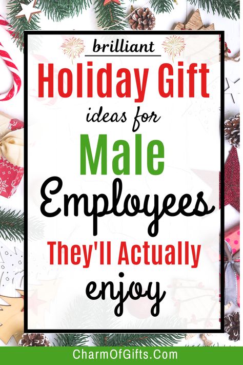 Check out these cool holiday gifts your male employees will genuinely appreciate. I handpicked these ideas that all types of guys can appreciate and enjoy. Show your appreciation for your staff members with holiday gifts that are budget-friendly but make a great impression. Mens Coworker Christmas Gifts, Coworker Christmas Gifts For Men, Diy Gifts For Employees Christmas, Best Christmas Gift For Coworkers, Employee Christmas Gifts From Boss For Men, Work Gifts Employee Appreciation Christmas, Employee Appreciation Gifts Men, Christmas Present Ideas For Employees, Male Employee Appreciation Gifts