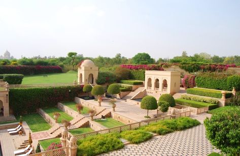 Stay at The Oberoi Amarvilas in Agra, North India | Ampersand Travel Oberoi Amarvilas, Candlelit Table, Agra Fort, Thatched House, Agra India, North India, Indian Aesthetic, Grand Entrance, South India