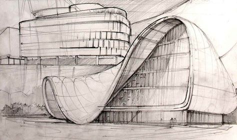 Zaha Hadid Sketch, Zaha Hadid Drawings, Kinetic Architecture, Zaha Hadid Architecture, Zaha Hadid Design, Architecture Design Sketch, Architecture Concept Drawings, Frank Gehry, Zaha Hadid Architects