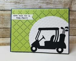 Golf Cards Handmade, Birthday Invitations For Men, Cardmaking Sketches, Monochromatic Cards, Cards Cricut, Golf Birthday Cards, Men Cards, Golf Cards, Man Cards