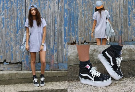 Outfits Con Vans, Vans Sk8 Hi Outfit, Sk8 Hi Outfit, Vans Oldschool, Estilo Vans, India Rose, Digital Wardrobe, Vans Girl, Vans Outfit