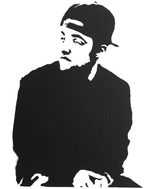 Mac Miller Portrait Vinyl Sticker www.etsy.com/shop/CentennialDecals Mac Miller Silhouette, Mac Miller Line Art, Mac Miller Stencil, Mac Miller Drawings, Mac Miller Tattoos, Face Stencils, Dot Tattoos, Silhouette Drawing, New Tattoo Designs