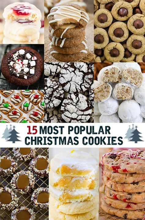 Popular Christmas Cookies, Christmas Cookie Recipes Holiday, Resepi Biskut, Christmas Cookie Recipes, Hot Chocolate Cookies, Christmas Cookie Exchange, Christmas Cookies Easy, Best Christmas Cookies, Caramel Cookies