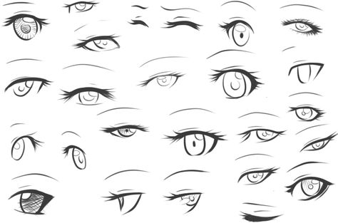 eye sketch by unioxcaliber on DeviantArt Women Eyes Drawing Anime, Anime Eyes Woman, Anime Eye Reference Female, How To Draw Girl Eyes, Female Eye Reference, Female Anime Eyes, Eye Sketches, Girl Eyes Drawing, Eyes Reference