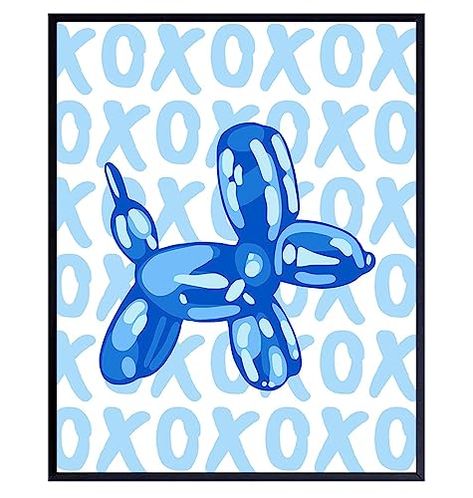 Wall Posters Aesthetic Blue, Preppy Blue Wall Art, Cute Blue Posters, Light Blue Posters Aesthetic, Blue Room Wall Decor, Blue Wall Prints Aesthetic, Blue Aesthetic Things, Blue Room Inspo Aesthetic, Cute Posters For Room