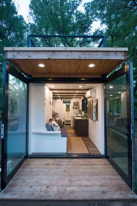 The Anchor CargoHome Shipping Container Tiny House Vacation Rental Near Waco 002 Shipping Container Tiny Homes, Container House Design Interior, Container Interior Design, Shipping Container Interior, Shipping Container Tiny Home, Container Room, Shipping Container Tiny House, Container Tiny House, Cargo Home