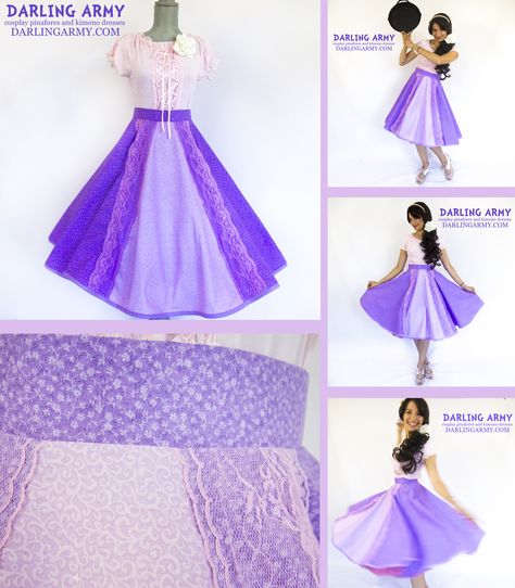 Disney Bound Rapunzel, Rapunzel Short Hair, Tangled Disneybound, Rapunzel Disneybound, Retro Cosplay, Rapunzel Outfit, Cosplay Skirt, Disney Dapper Day, Disneybound Outfits