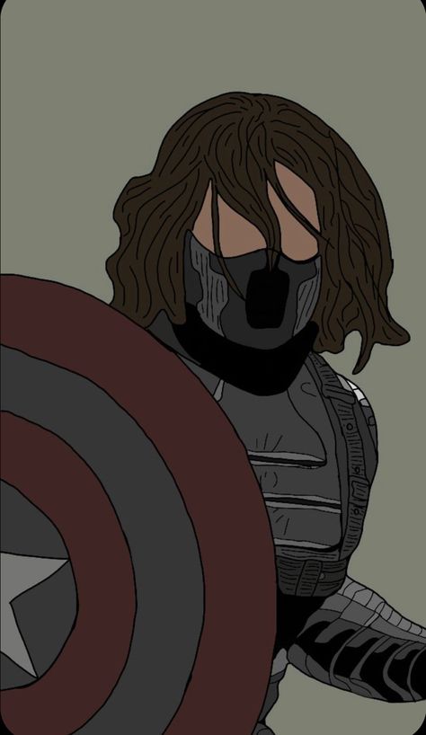 Winter Soldier Wallpaper, Marvel Phone Wallpaper, Avengers Drawings, Marvel Paintings, Bucky Barnes Marvel, Barnes Marvel, Marvel Background, Marvel Cartoons, Marvel Drawings