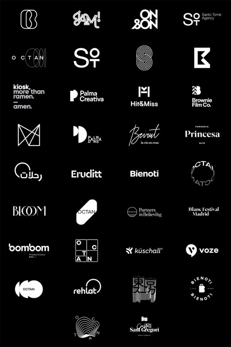 Logo Design Inspiration by Quim Marin Resume Logo, Black Metal Font, Desain Ux, Desain Merek, Fonts For Business, Typographie Logo, Luxe Logo, Alfabet Font, Business Logo Ideas