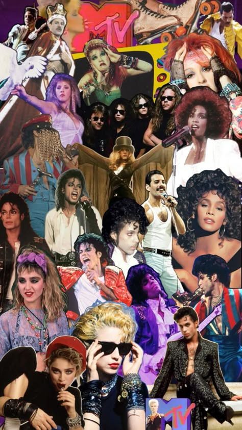 1980s Icons, 80s Pop Star, 80s Collage, Decades Aesthetic, 80s Artists, 90 Aesthetic, 90s Pop Stars, The 80s Aesthetic, 80s Stars