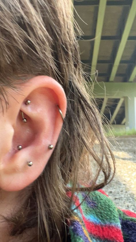 Anti Helix, Anti Tragus, Industrial Piercing, Helix, Tragus, Piercing Jewelry, Tattoos And Piercings, Ear Piercings, Piercings