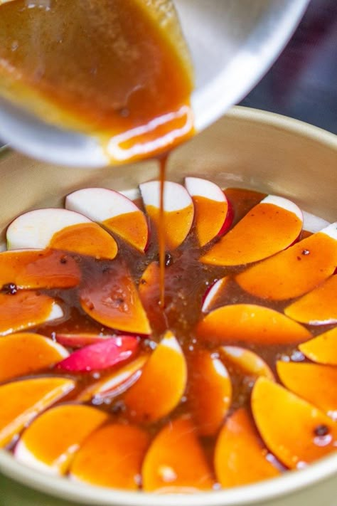 Sourdough Apple Cider Upside-Down Cake - Sourdough Brandon Apple Cider Sourdough, Upside Down Apple Cake, Red Miso, Apple Cider Caramels, Sourdough Starter Discard Recipe, Bread Art, Tart Baking, Caramel Topping, Nutrition Labels