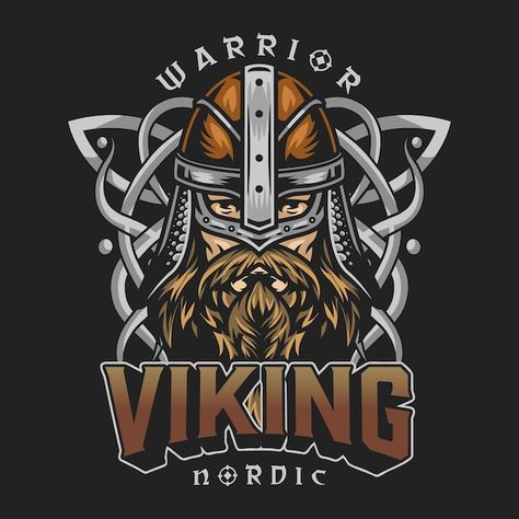 Vector diseño vintage colorido vikingo | Premium Vector #Freepik #vector #vikingos-logo #valhalla #logo-hombre #vikingo Viking Vector, Design Vector, Photo Illustration, Vintage Colors, Dark Backgrounds, Vector Design, T Shirt Design, Design Illustration, Vintage Design