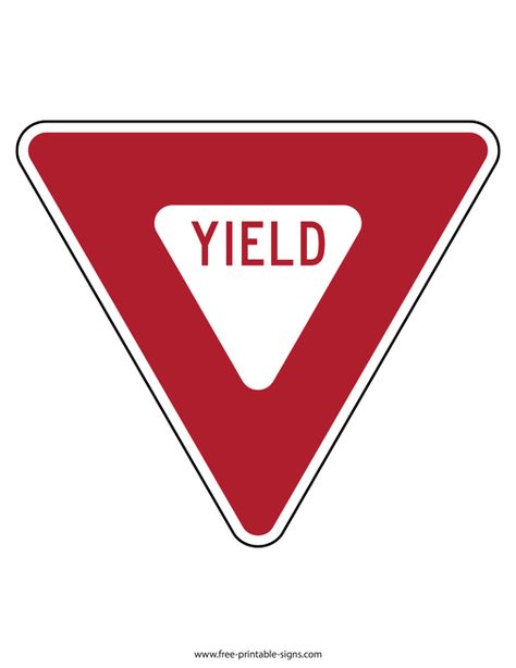 Yield Sign, Railroad Crossing Signs, Printable Road, Do Not Enter Sign, Crossing Sign, Stop Sign, Traffic Signs, Parking Signs, Road Signs