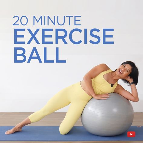 Pilates ⚽ workout New 20-minute beginner Pilates using a Pilates ball. This ball is also call a stability ball, fitness ball, swiss ball, gym ball, yoga ball, physioball. It's a good exercise for your core stability, improving your balance and posture as well. 👉 Click for the full workout #pilates #workout #fitnessapp #pilatesballworkout Fit Ball Workout, Stability Ball Exercises For Beginners, Pilates Big Ball Exercises, Ball Exercises Abs Flat Belly, Pilates With Ball, Pilates Ball Workout, Pilates Ball Exercises, Basic Pilates, Exercise Ball Workout