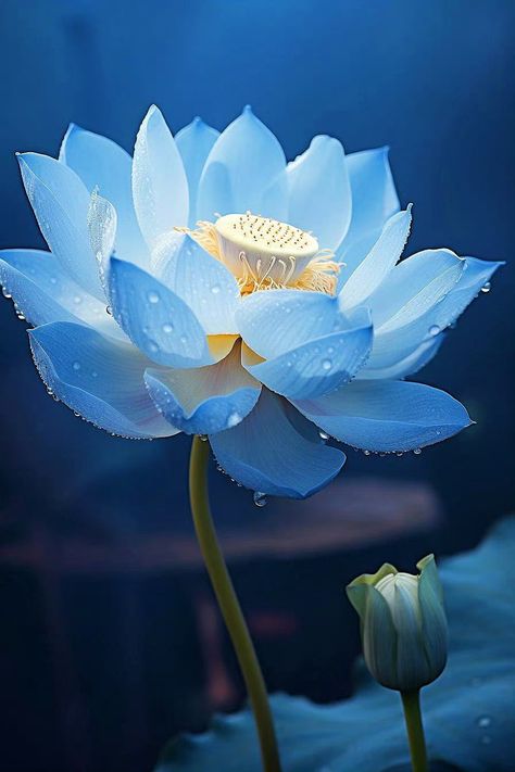 Lotus Flower Wallpaper, Lotus Flower Pictures, Creative Wall Painting, Blue Lotus Flower, Photoshop Design Ideas, Blue Tips, Flower Iphone Wallpaper, Blue Lotus, Flower Images