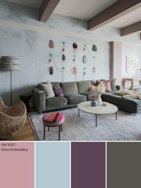 14 Ways to Decorate With Dusty Rose | HGTV Paint Color Schemes For Home, Blair Bedroom, Mauve Living Room, Decorating With Pink, Emily Room, Wabi Sabi Bedroom, 2020 Room, New House Decorating Ideas, Wedding Colour Schemes