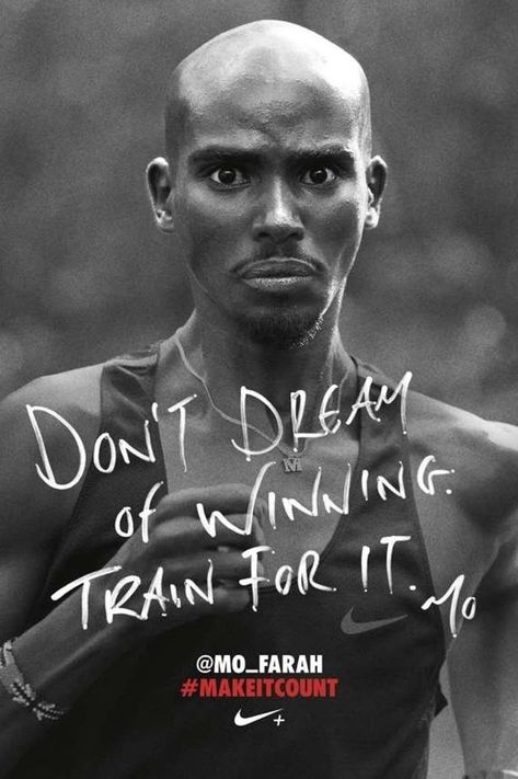 Running Inspiration Mo Farah Quotes Advertising Words, Mo Farah, Running Quotes, Running Inspiration, Life Quotes Love, Sports Quotes, Run Happy, Sport Motivation, Running Motivation