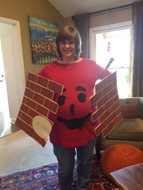 Pregnancy Halloween costume Kool Aid Man Koolaid Costume Diy, Kool Aid Man Pumpkin, Funny Pregnant Costumes, Kool Aid Man Costume, Easy Diy Pregnant Halloween Costumes, Koolaid Man Pregnant Costume, Kool Aid Man Meme, Pregnancy Costumes, Pregnant Halloween Costumes