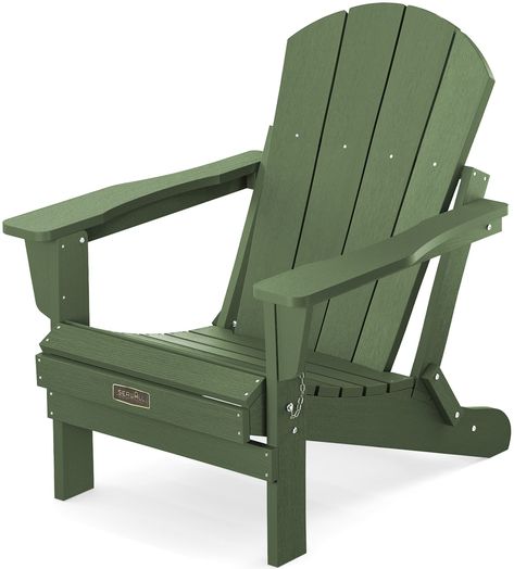 PRICES MAY VARY. FOLDING DESIGN – Are you still struggling with the size of Adirondack Chair? This Adirondack chair can be stored away easily. Buy SERWALL folding adirondack chairs to make more room for your home! Buy SERWALL outdoor table to match the chair(ASIN:B09M6H2DVX). Buy SERWALL Ottoman: (ASIN:B0BLXN44CM). WHY CHOOSE SERWALL? Material of SERWALL- HIPS: High Impact Polystyrene (Poly Lumber), looks and feels like real wood, composite, weather resistant, low maintenance, more durable than Deck Fire Pit, Composite Adirondack Chairs, Adirondack Chairs Patio, Folding Adirondack Chair, Chair Pictures, Lawn Furniture, Folding Adirondack Chairs, Outdoor Living Patio, Garden Backyard