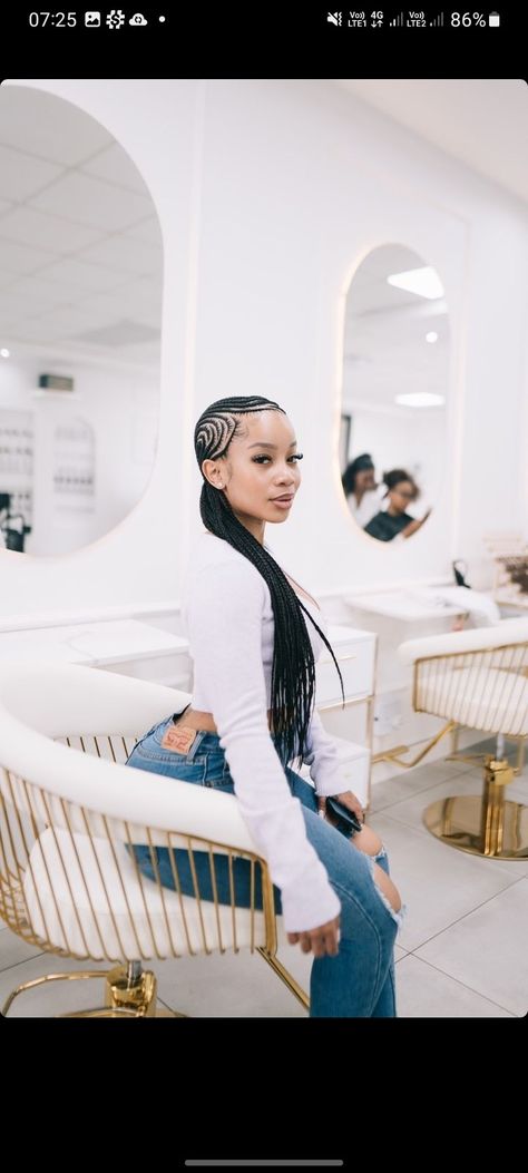 Vanessa Padi, Triangle Box Braids, Jean Outfit, Woman Aesthetic, Braided Cornrow Hairstyles, Black Love Couples, Braided Hair, Cornrow Hairstyles, Luxury Makeup