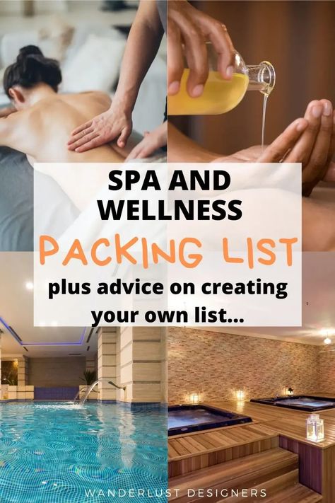 Spa weekend packing list | wether you're going for a spa weekend or a spa day, this list will help you to pack everything that you need with you for that perfect relaxing experience! | what to pack for a spa wellness weekend | packing list for a spa day | packing list for spa weekend | spa day what to wear Spa Day Bag Essentials, Spa Packing List, What To Wear To The Spa, Spa Day Outfit Ideas, What To Wear To A Spa Day Outfit, Spa Weekend Outfits, Friend Spa Day, Resort Packing List, Spa Day Outfit