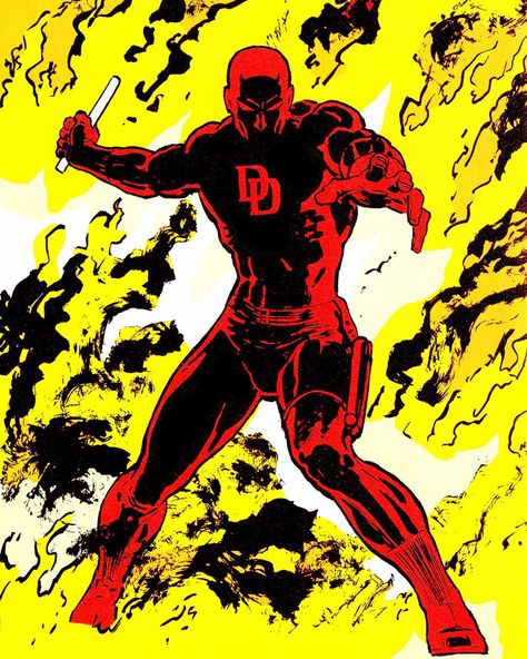 “"A man without hope...is a man without fear." DAREDEVIL no. 232 (Jul. 1986) By David Mazzucchelli & Max Scheele” David Mazzucchelli, Daredevil Artwork, Daredevil Born Again, Morpheus Sandman, Daredevil Elektra, Daredevil Art, Daredevil Comic, Karen Page, Wilson Fisk