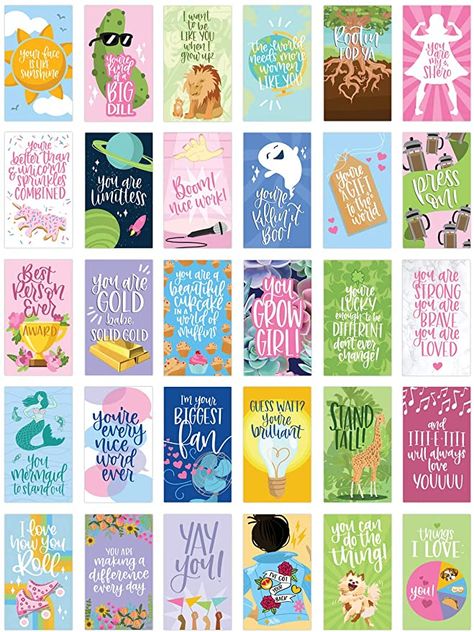 Amazon.com : bloom daily planners Encouragement Card Deck - Cute Inspirational Quote Cards - Just Because Cards - Set of Thirty 2" x 3.5" Cards - Assorted Designs : Office Products Positive Encouragement, Personal Empowerment, Daily Planners, Cute Inspirational Quotes, Creative Lettering, Female Empowerment, Quote Cards, Encouragement Cards, Card Deck