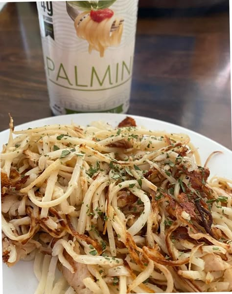 Thm Deep S, Hearts Of Palm Pasta, Pasta Substitute, Linguine Recipes, Heart Of Palm, Hearts Of Palm, Low Carb Pasta, Lunch Meal Prep, Trim Healthy